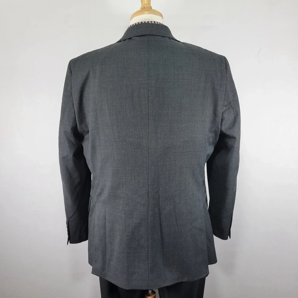 Stafford Men's Sport Coat Blazer Coolmax All Season‎ Eco Made Wool Polyester 46S